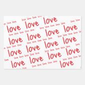 Envelopper les feuilles de papier L'amour de Valen (Devant 3)