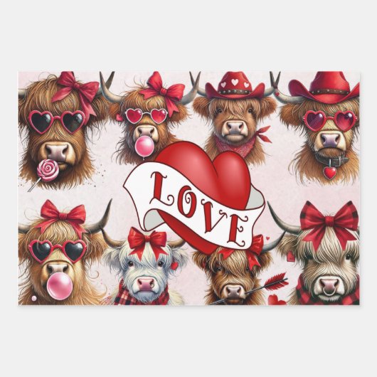 Envelopper les feuilles de papier Vache Saint-Vale (Devant 2)