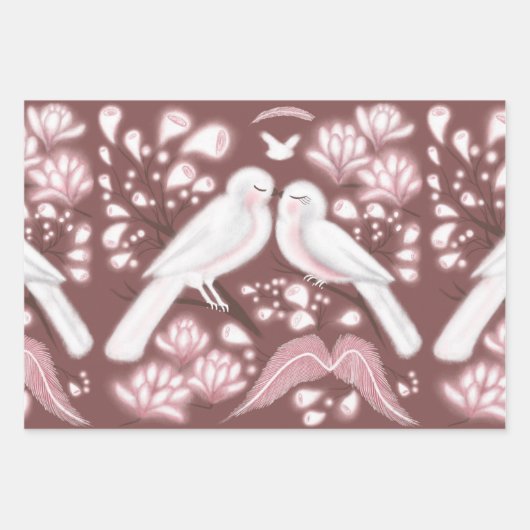 Envelopper les inséparables de papier (Devant)