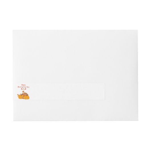 Envelopper Thanksgiving autour du Étiquette (Devant)