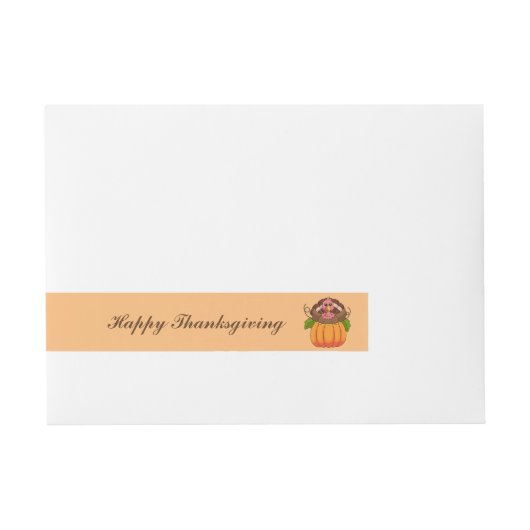 Envelopper Thanksgiving autour du Étiquette (Devant)