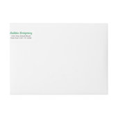 Envelopper vert Plaid autour du Étiquette (Devant)