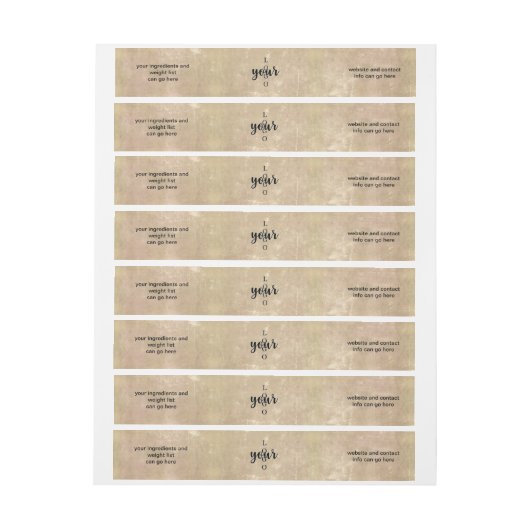 Envelopper vintage Plâtre autour du Étiquette Soap (Feuille)