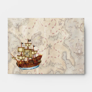Enveloppes d'anniversaire PIRATE pour les invitati