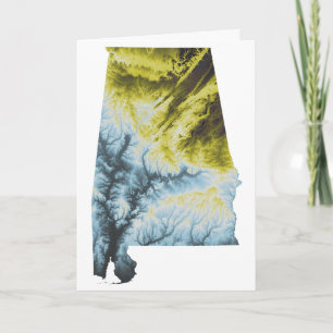 Enveloppes de la carte de voeux de l'Alabama 5x7"