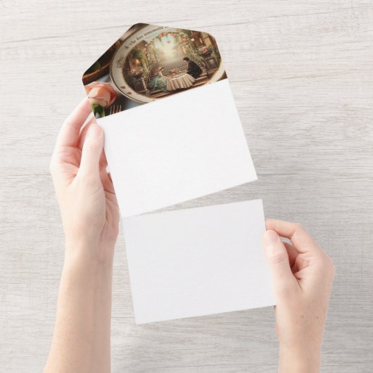 Enveloppes de mariage élégantes & modèles de carte (Déchirure)