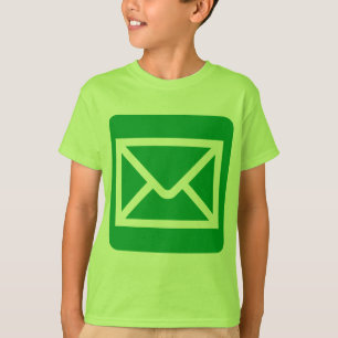 Envelopteken - groen gras t-shirt