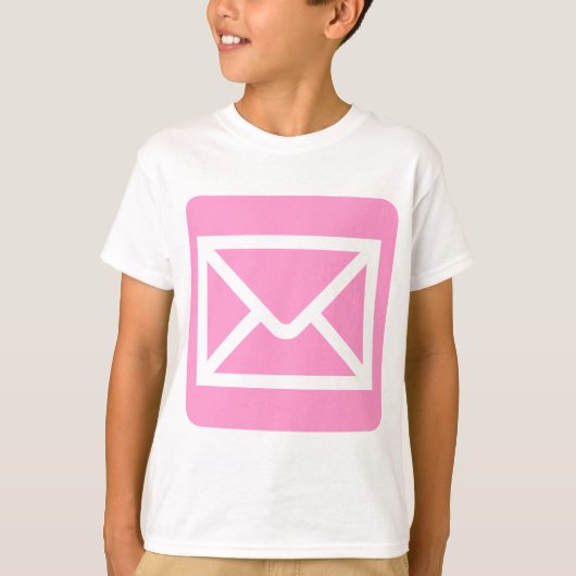 Envelopteken - Roze T-shirt (Voorkant)