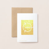 Enveloptype Premium Kraft Folie Kaart (Met envelop)