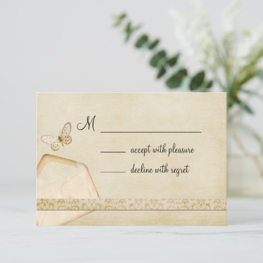 envelopvlinder RSVP (Staand voorkant)