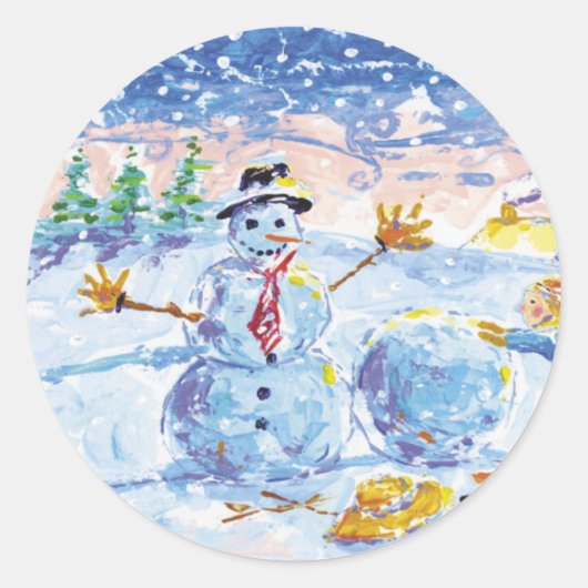 Envelopzegels Ronde Sticker (Voorkant)