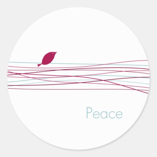 Envelopzegels Ronde Sticker (Voorkant)