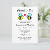 Envie d'abeille - Invitation de dîner Fiançailles  (Debout devant)