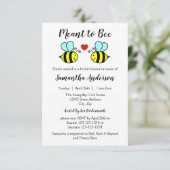 Envie d'abeille - Invitation de douche nuptiale 3x (Debout devant)