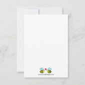 Envie d'abeille - Invitation de douche nuptiale 3x (Dos)