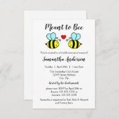 Envie d'abeille - Invitation de douche nuptiale 3x (Devant / Derrière)