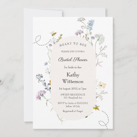 Envie D'Être Une Invitation De Douche Nuptiale (Devant)