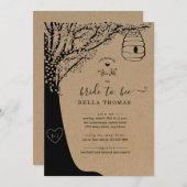 Envie d'une invitation à la douche nuptiale (Devant / Derrière)