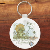 Enviro Kikker Plant een overdag van de bomen Sleutelhanger (Voorkant)