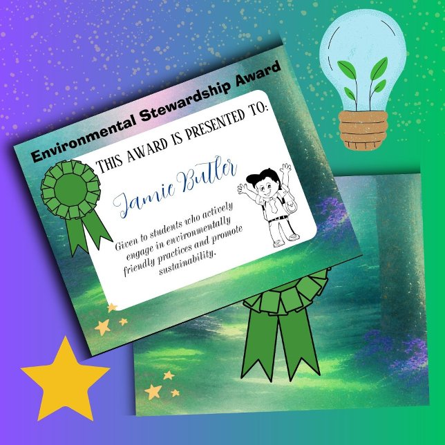 Environmental Award Schoolcertificaat Beloning (environmental award)