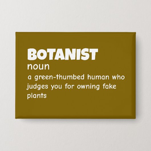 Environmental Botanist Definition Button (Voorkant)