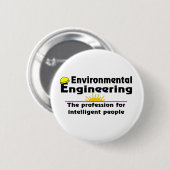 Environmental Engineering Genius Ronde Button 5,7 Cm (Voorkant /achterkant)