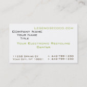 Environnement amical d'Eco réutilisant des cartes (Dos)