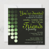 Environnement moderne (vert) Invitation à la gradu (Dos)