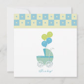 Envoi de bébés Invitations de douches pour bébés (Dos)