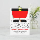 Envoi de Père Noël - Cartes de Noël Cartes de fin  (Debout devant)