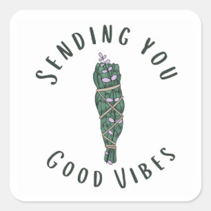 Envoi d'un autocollant Good Vibes