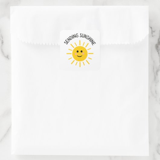 Envoi d'un sticker Sunshine (Sac)
