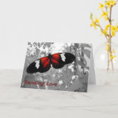 Envoi d'une carte d'amour via le papillon du trans (Fleur jaune)