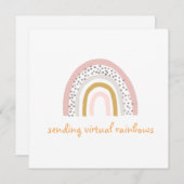 Envoi d'une carte de voeux pour les boeufs Rainbow (Devant / Derrière)