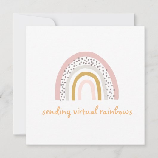 Envoi d'une carte de voeux pour les boeufs Rainbow (Devant)