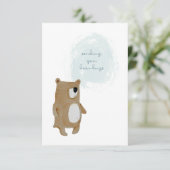 Envoi d'une carte Ours Hubs (Debout devant)