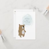 Envoi d'une carte Ours Hubs (Devant/Arrière en situation)