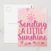 Envoi d'une carte postale Petit rayon de soleil (Devant / Derrière)