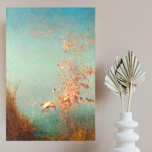 Envol de Flamants Rozen, Étang de Vaccarès Perfect Poster