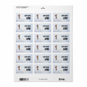 Envoyé avec étiquette de livraison d'amour pour la (Feuille entière)