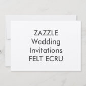 ENVOYÉ ECRU 7" x 5" Invitations de mariage (Devant)