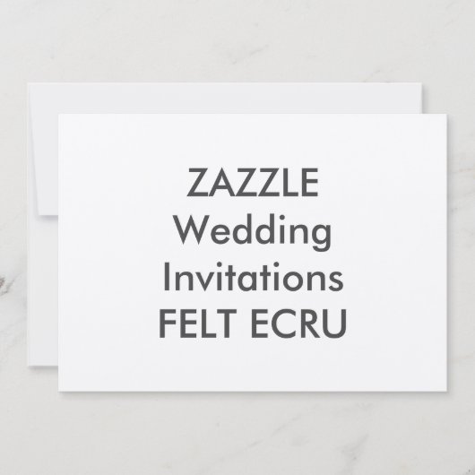 ENVOYÉ ECRU 7" x 5" Invitations de mariage (Devant)