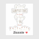 Envoyer à Dieu autocollant chrétien | Autocollant (Feuille)