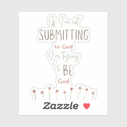 Envoyer à Dieu autocollant chrétien | Autocollant  (Feuille)