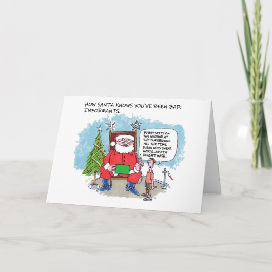 Envoyer la carte de voeux Père Noël (Devant)