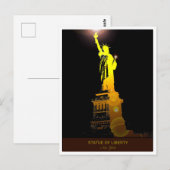 Envoyer la liberté : la carte postale Statue de la (Devant / Derrière)