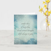 Envoyer l'amour penser à vous Carte de style Vinta (Fleur jaune)