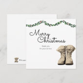 Envoyer les cartes de Noël militaires Soldats (Devant / Derrière)