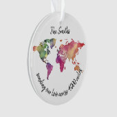 envoyer notre amour à travers le monde carte photo (devant)