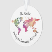 envoyer notre amour à travers le monde carte photo (devant)